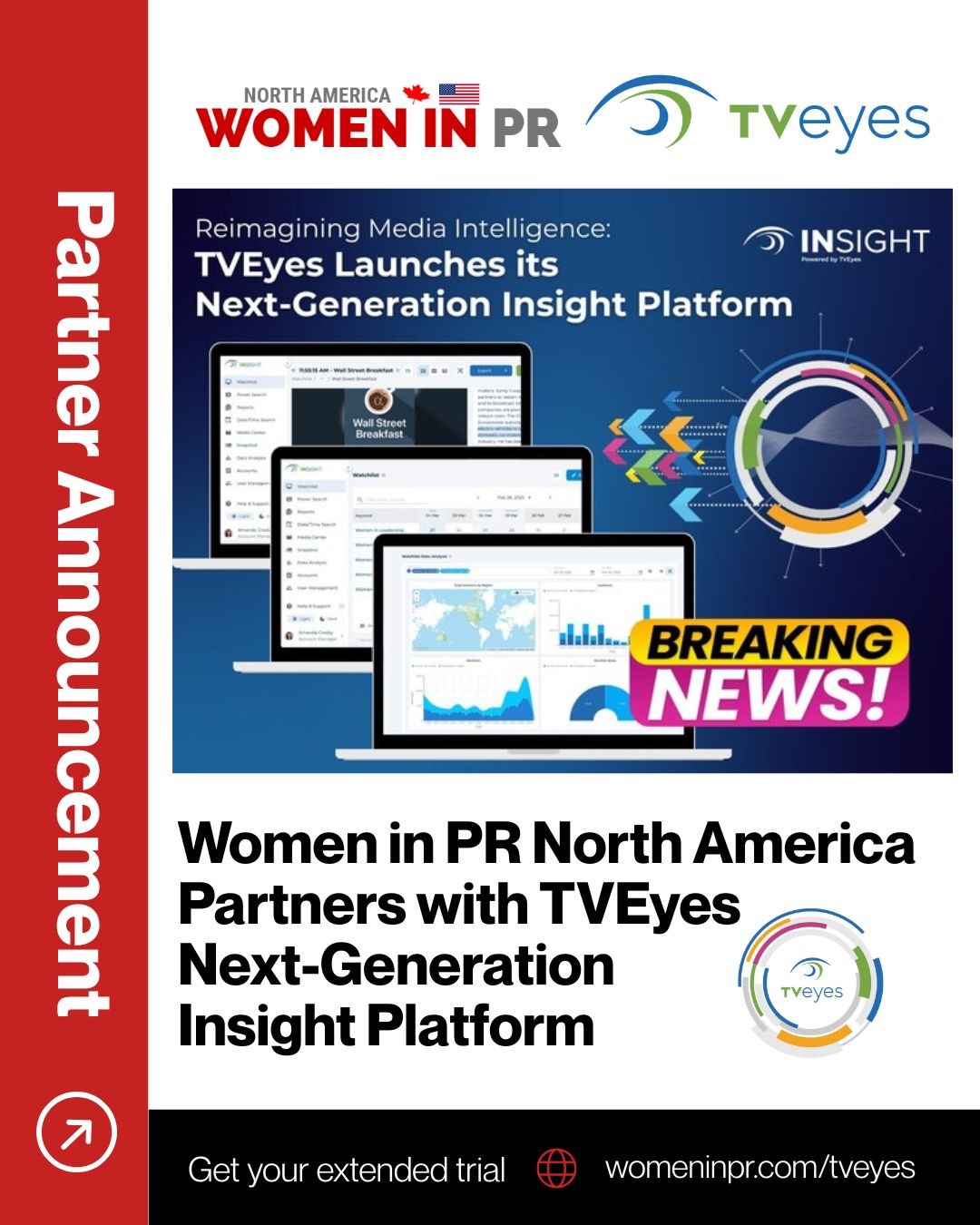 Women in PR North America Partners with TVEyes Next-Generation Insight Platform